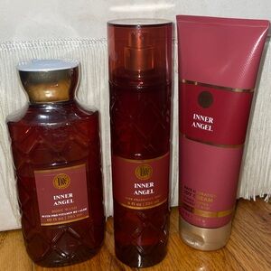 NEW 3 pcs Bath & Body Works' BBW Inner Angel Haul cream Mist, Shower Gel